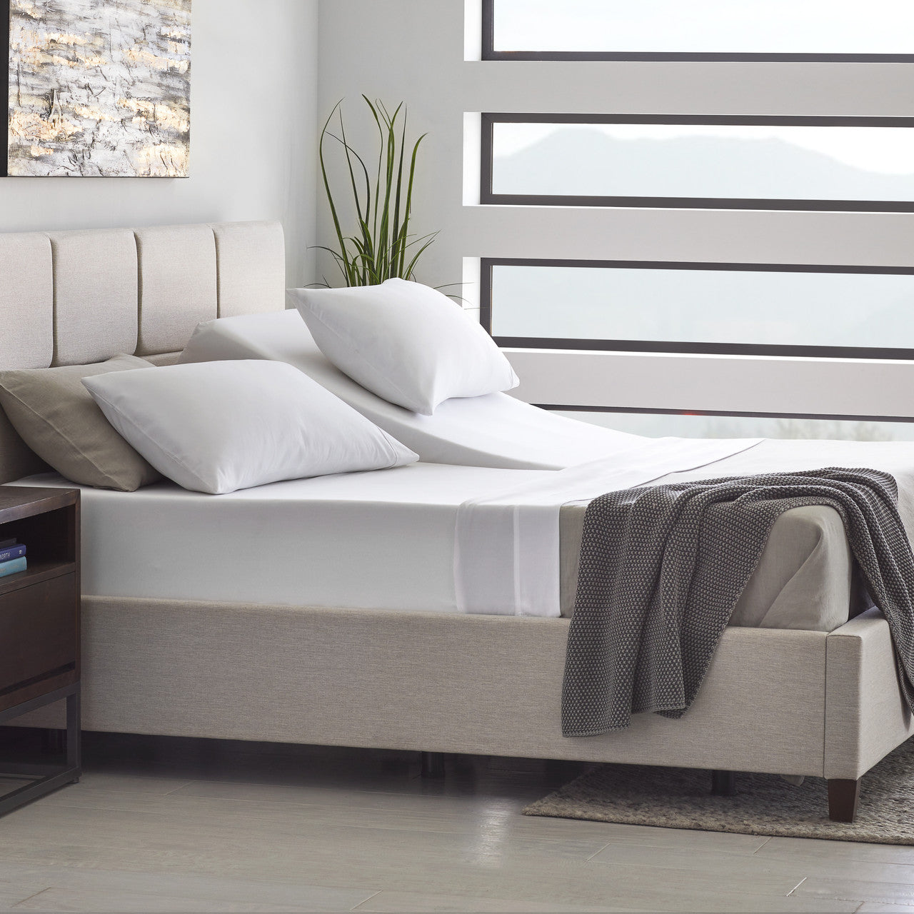 Side View Malouf N50 Adjustable Base